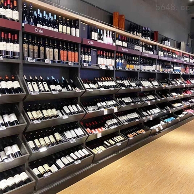 SC713 超市紅酒展示貨架